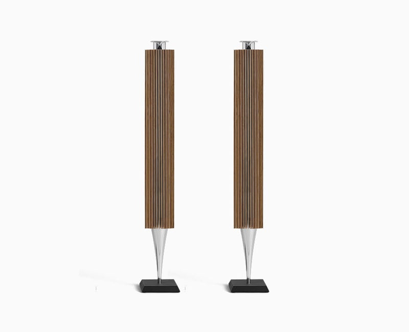 Beolab 18, Silver, Oak, Gulvstander (Second life)